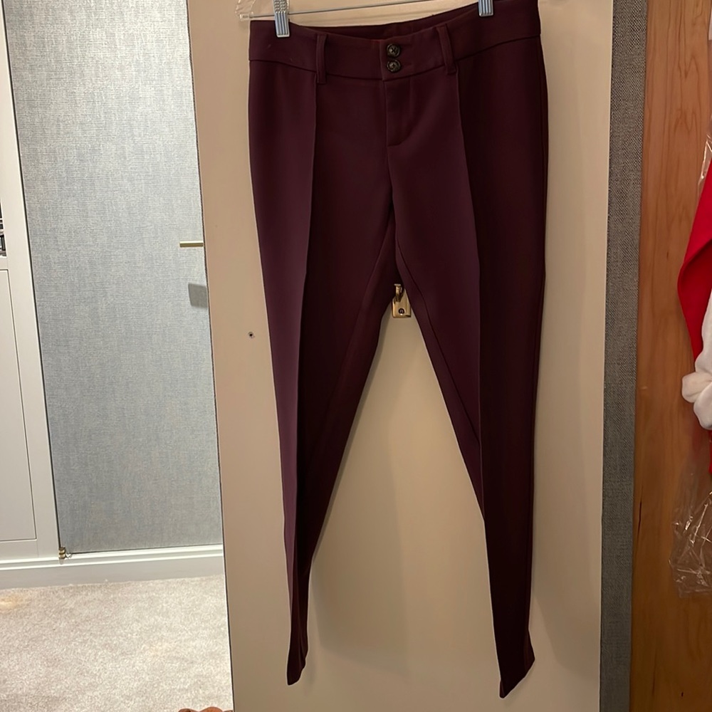 Burgundy slacks. Great condition